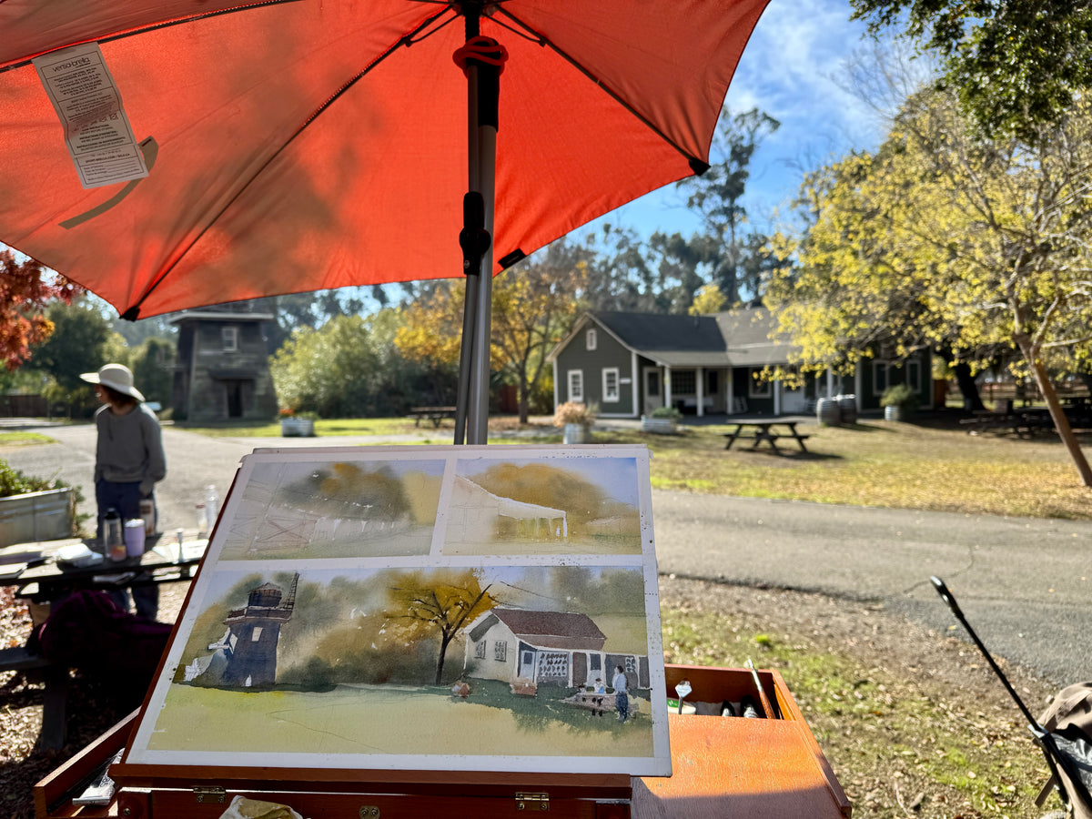 Jaladhi painting en plein air