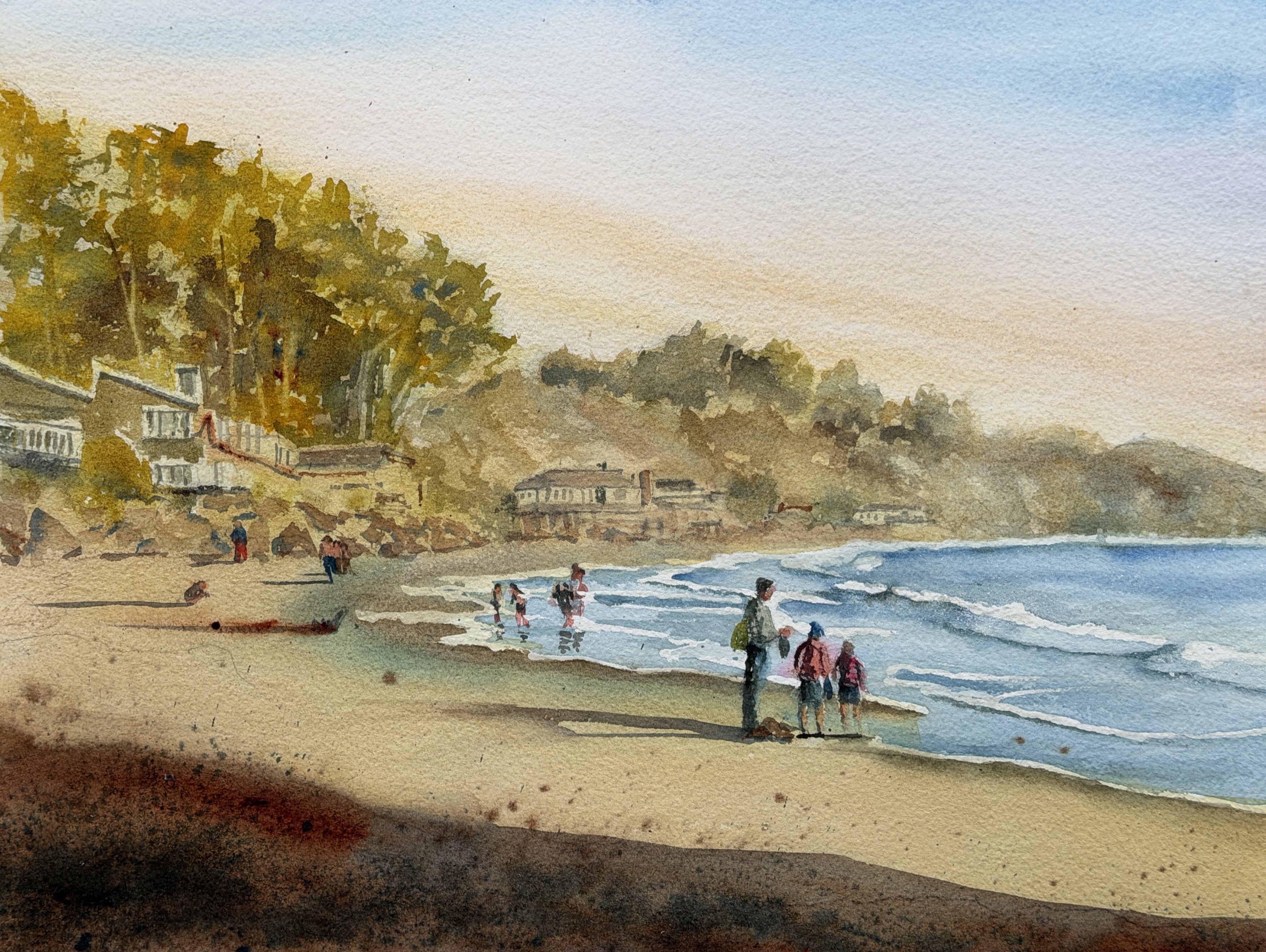 Golden hour at the beach