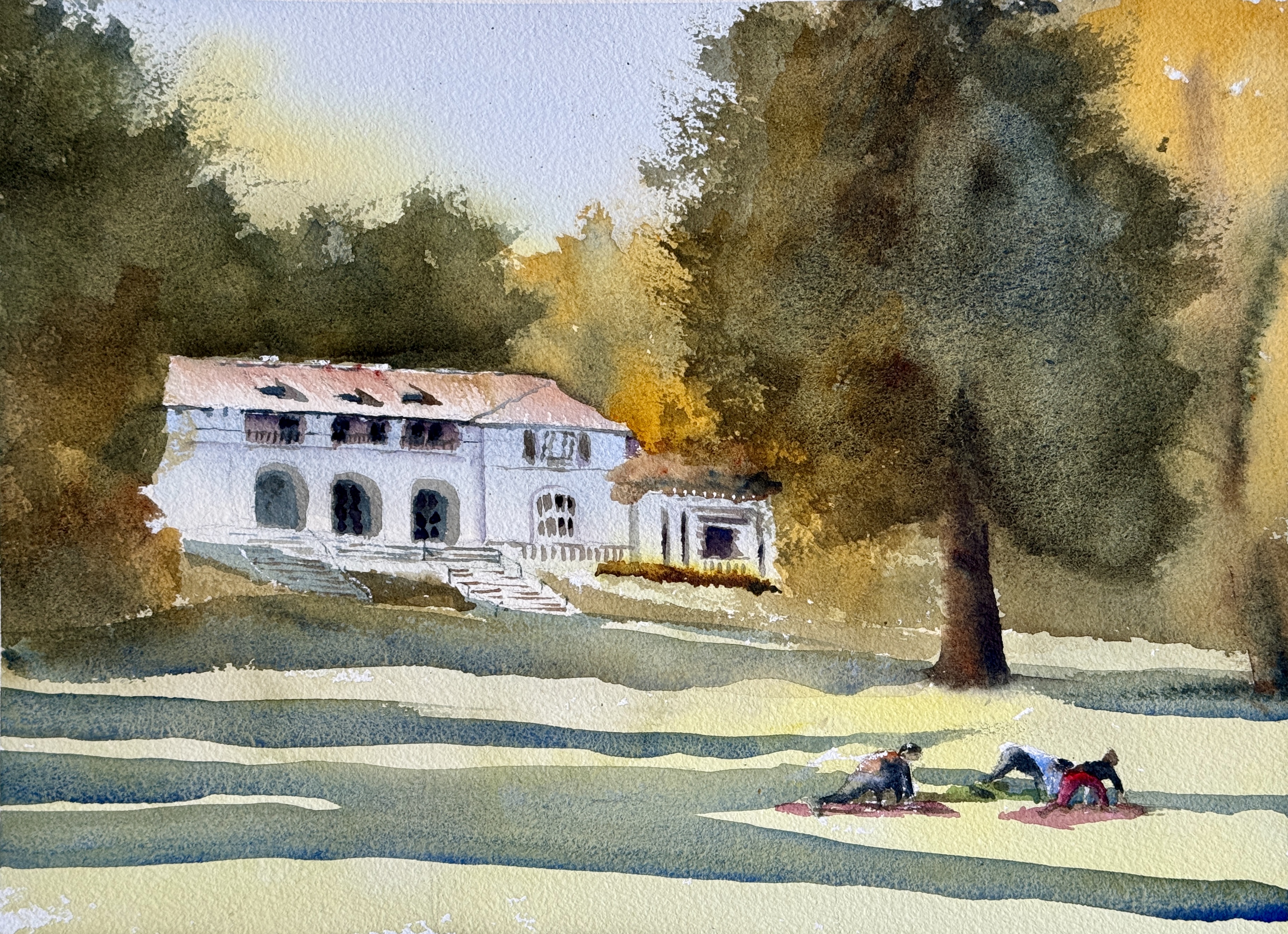 Quiet hour at the villa